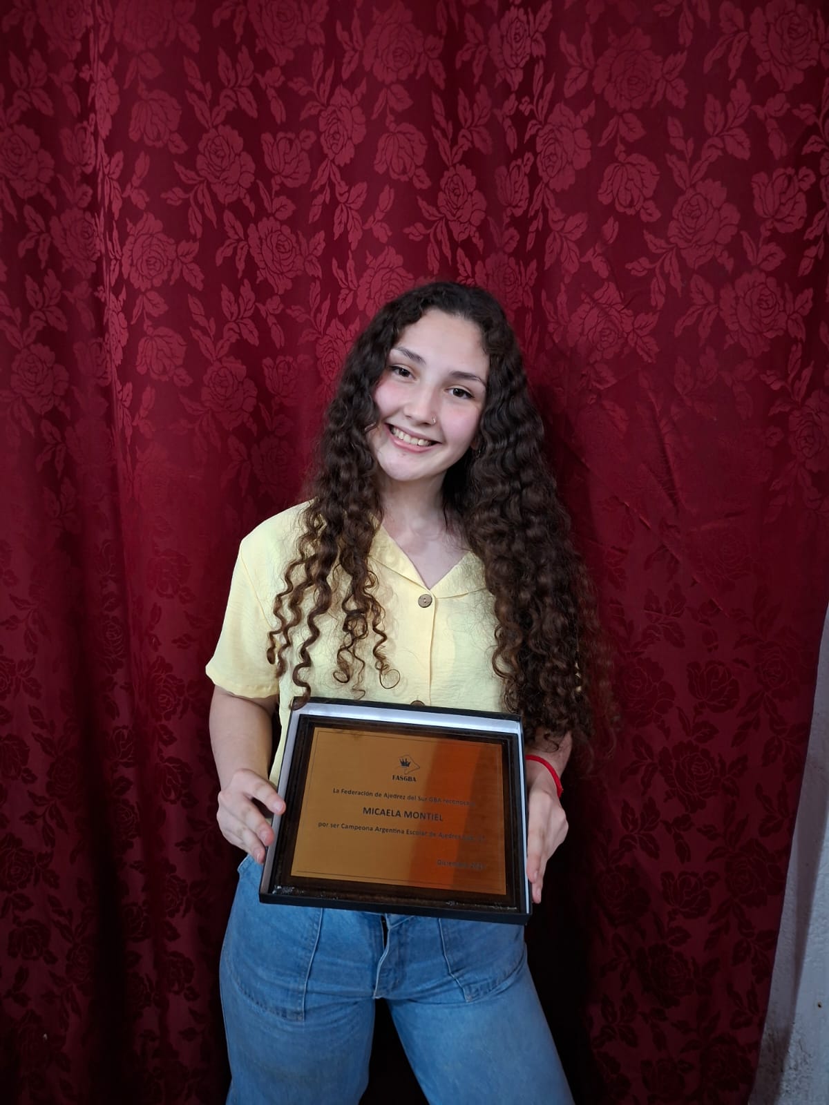 Reconocimiento a Micaela Montiel