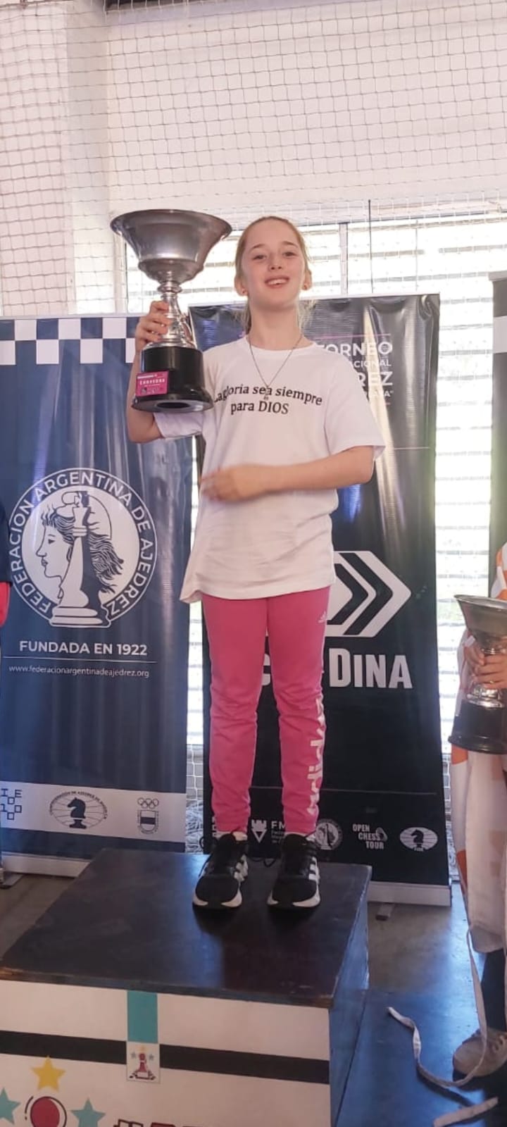 Isabella Yacomini en Abril/25 en su coronación como Campeona Argentina Sub-10