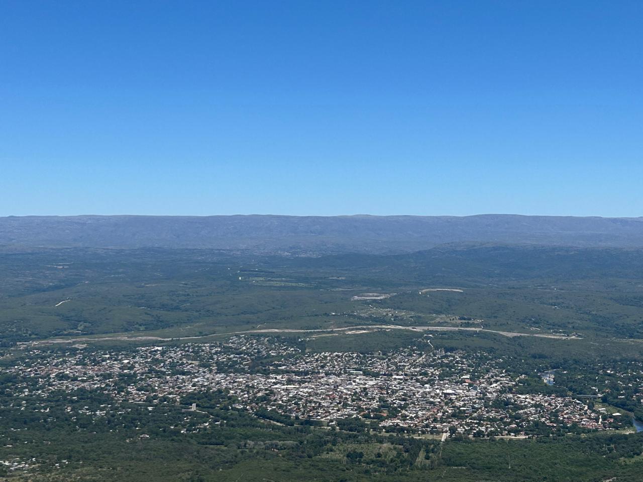Panorámica de Cosquín desde lo más alto