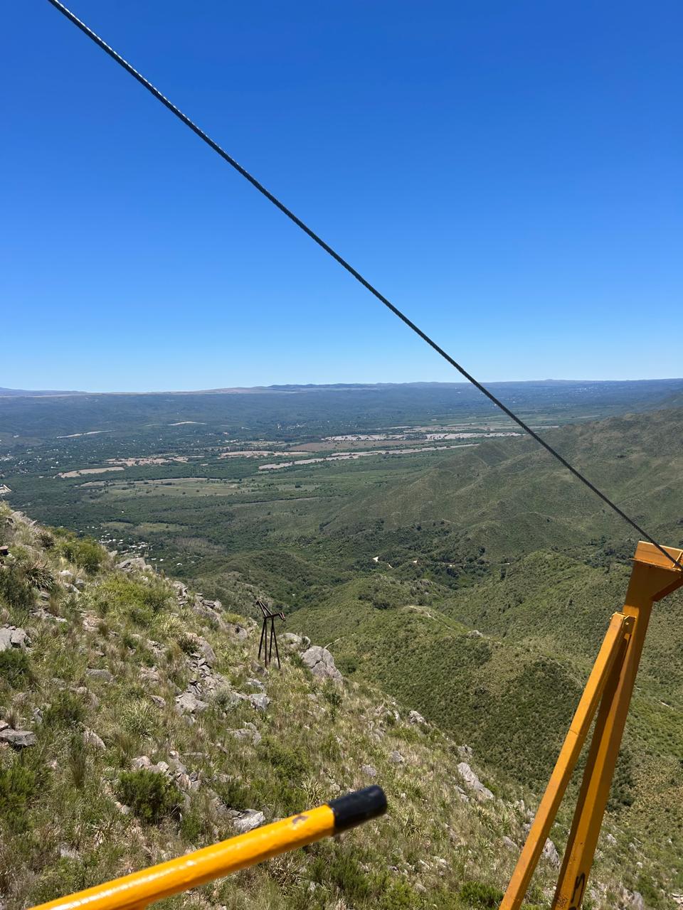 La espectacular vista tomada en pleno ascenso