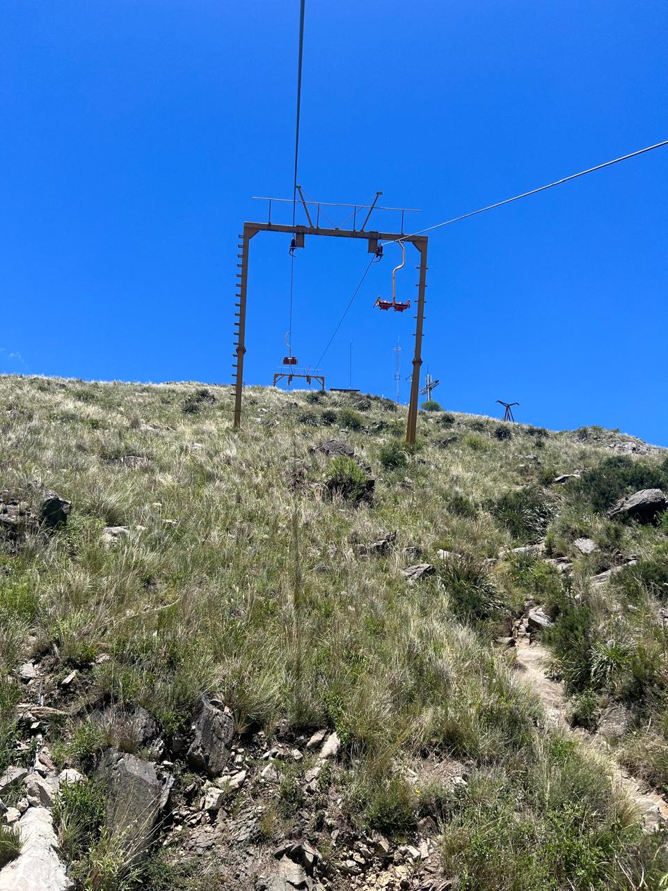 Una escarpada sección de la subida