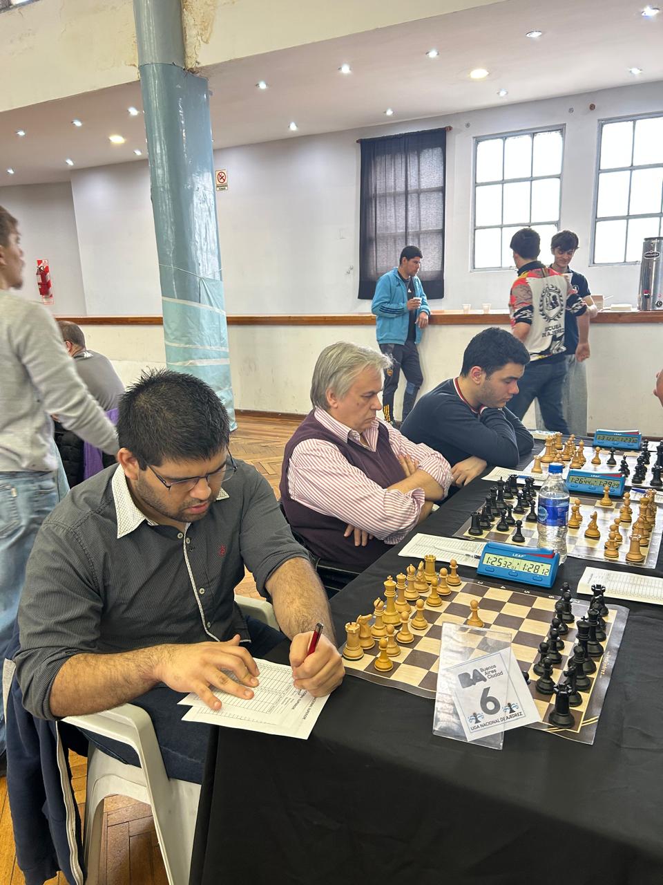 Ajedrez del Sur: MF Juan Manuel Gaitán, MF Carlos Schwanek y Gonzalo Rojo