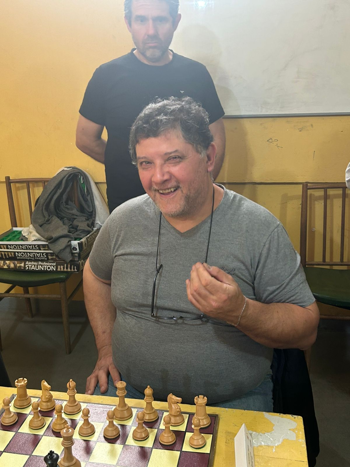 Gabriel Pichenenko (Wilde, mesa 3), luego de sus rápidas tablas