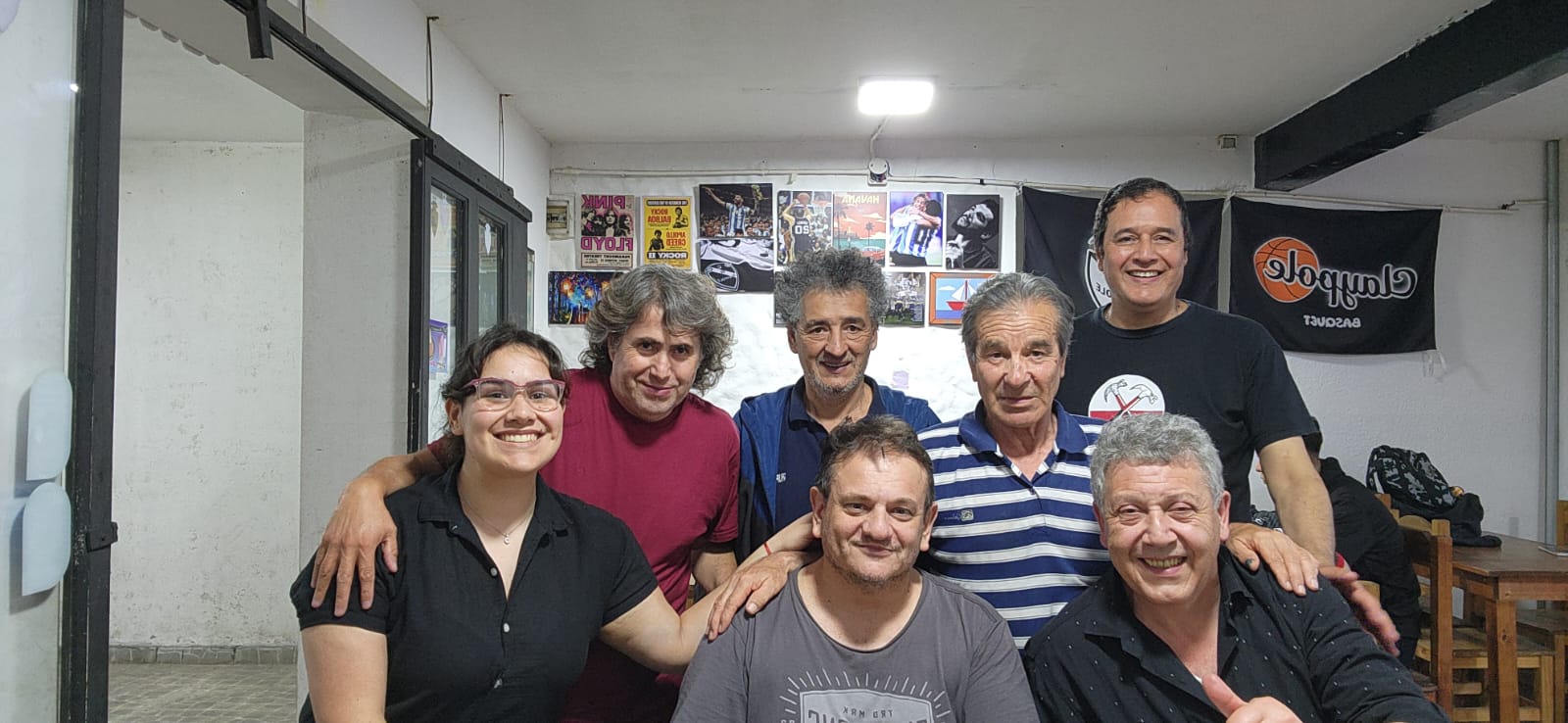 El festejo de cumpleaños de Ángel Aberbach tras la ronda en Claypole