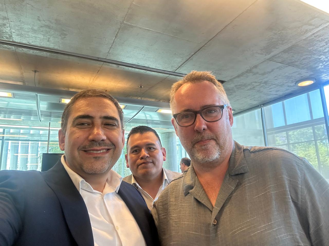 Con el MI Cristian Dolezal poco antes de la ronda