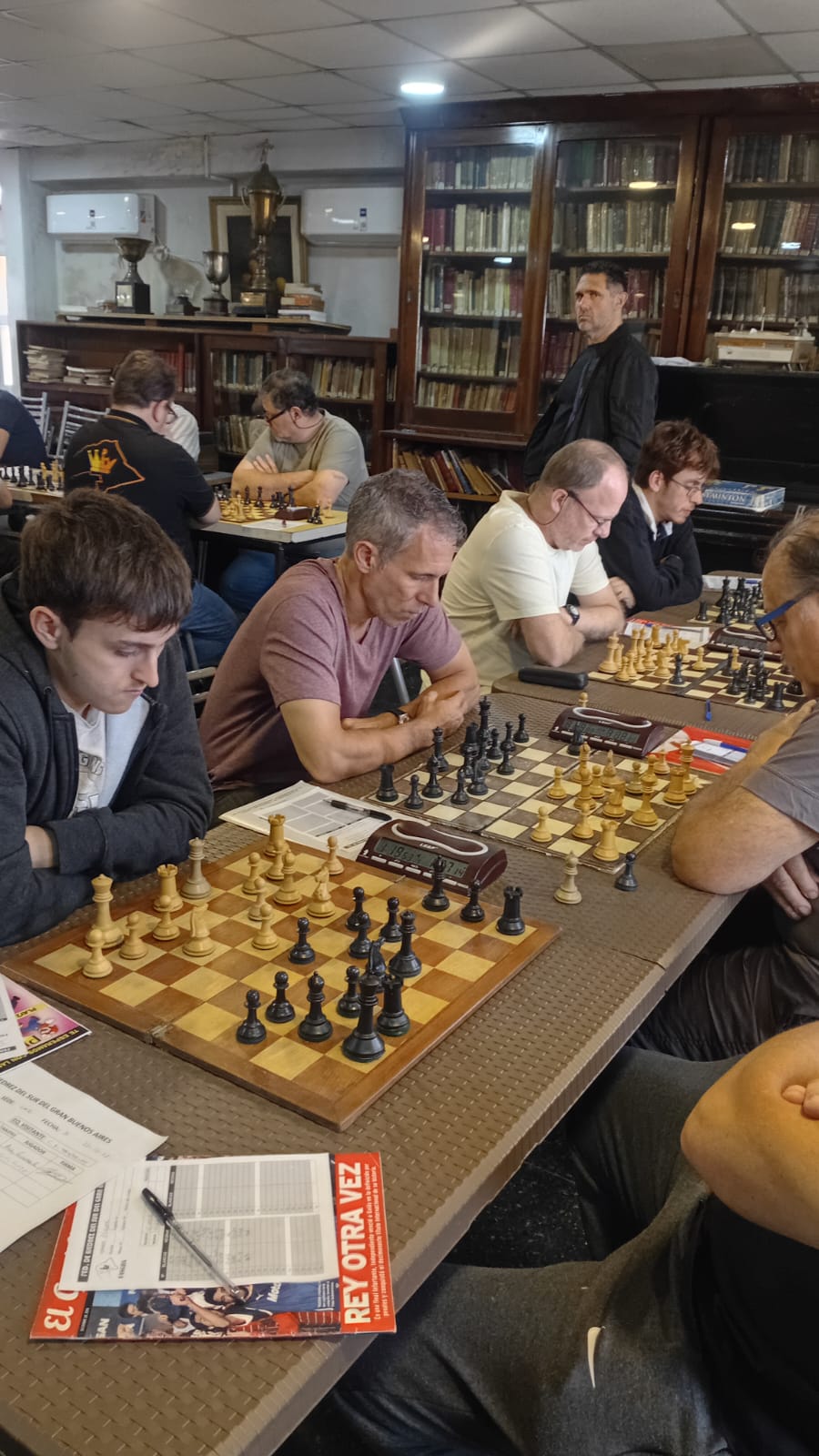 Equipo de Racing Club: MF Emanuel Cimer, MN Néstor Del Cuadro, MN Daniel Wainer y Santiago Curia