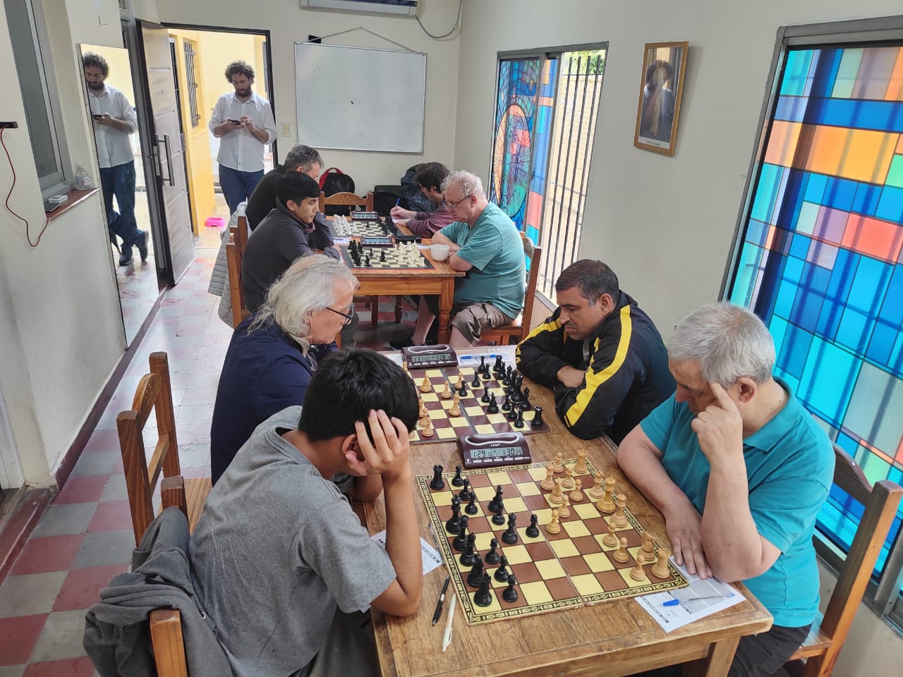 Match Escalada vs. Biblioteca 1ro de Mayo, tomado desde la mesa 4