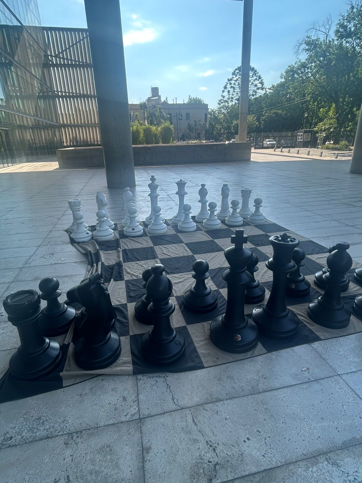 El ingreso a la Casa de la Ciudad, en la sede del Gobierno de la Ciudad de Buenos Aires