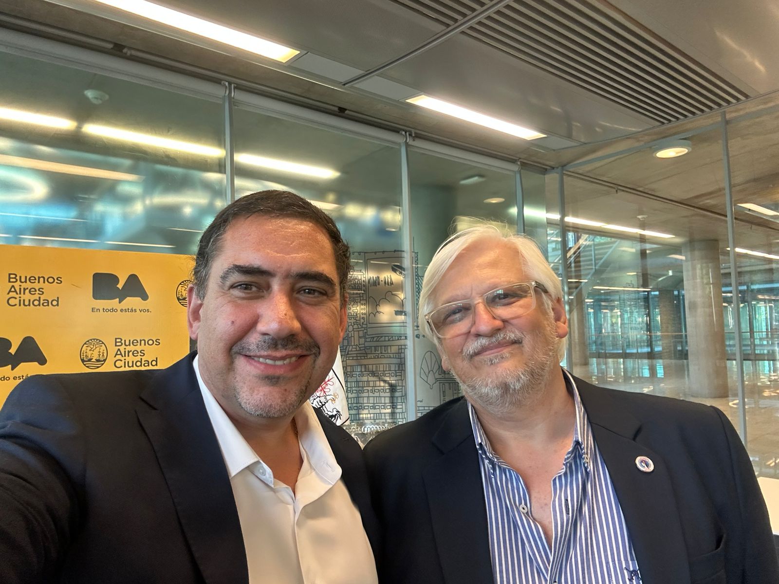 Alejandro Méndez (presidente de FASGBA) con Alejandro Sass (presidente de FADA)