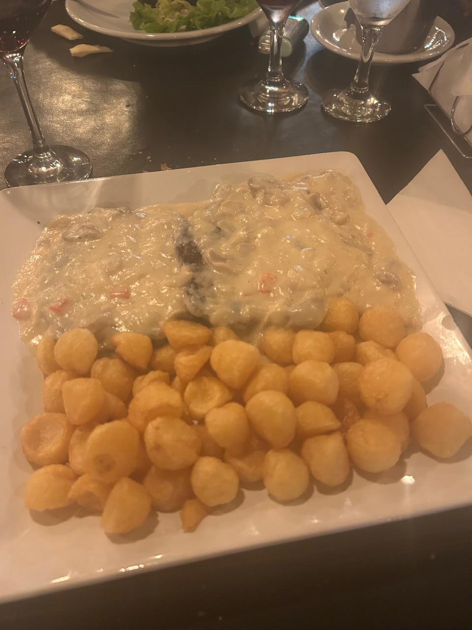 Entrecot con papas noisette, la merecida cena después de un día agotador