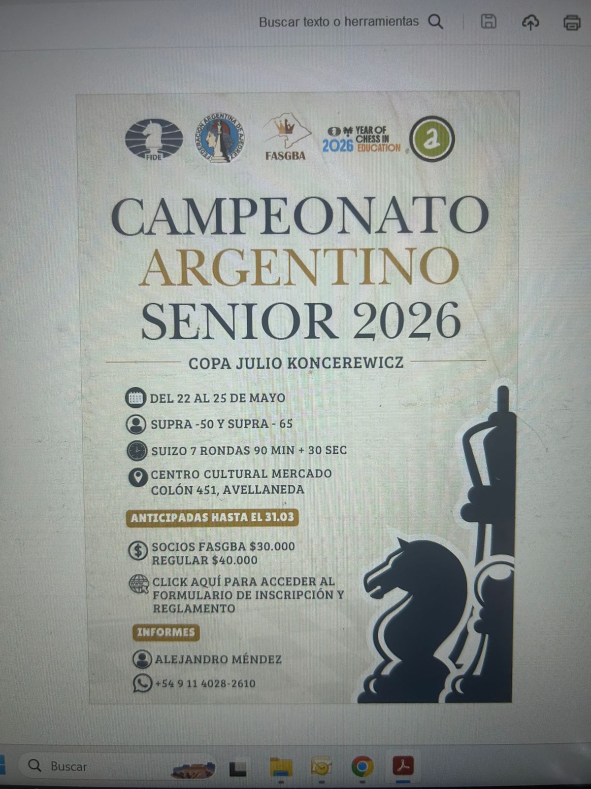Lanzamiento del Campeonato Argentino Senior 2026